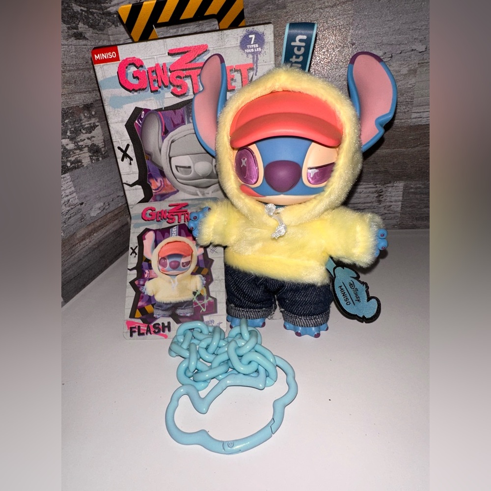 Stitch Gen Z Miniso Blind Box Plush Pendant "Flash"